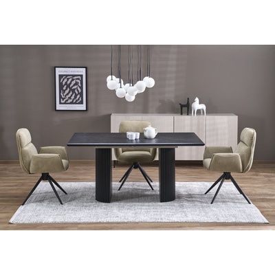 Halmar Rozkládací jídelní stůl BOLERO dub přírodní/černá