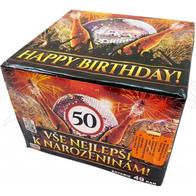 Kompaktný 49 ran 25 mm Happy Birthday