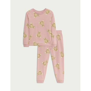 Marks & Spencer Пижама от чист памук с мотив Spencer Bear (1-16 години) Marks & Spencer кафяв Marks & Spencer | Kafyav | Момчешки | 5-6 години