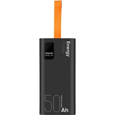 OBAL:ME Преносима външна батерия с USB-C порт, и 4xUSB-A изхода - OBALME EnergyPulse Fast Charging Power Bank 50000 mAh 22.5W (черен) (OMPWB50K)