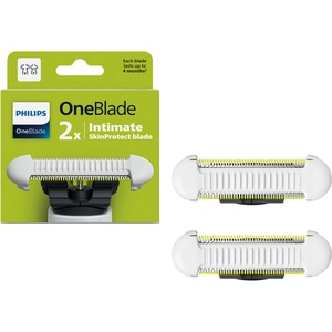 Philips OneBlade QP229/50 Skin Protect Replacement Blade, for OneBlade electric shavers and trimmers, durable stainless steel, trimming and shaving with extra skin protection, 2 pieces (QP229/50)