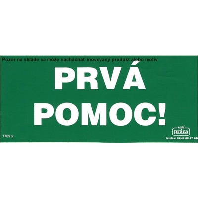 Piktogram Prvá pomoc! 8,5x19,4
