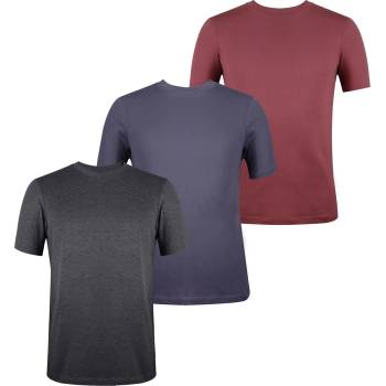 Image 1 of Donnay Мъжка тениска Donnay 3 Pack T Shirts Mens - Burg/StBlu/Char
