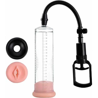 Power Escorts Power Pump Xl Clear Penis Pump With Extra Pussypart - Vakuová pumpa na penis