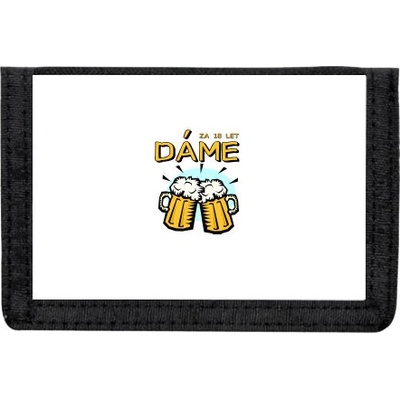 Peněženka na suchý zip Dáme pivo