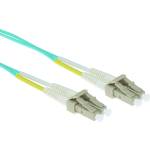 ACT LSZH Многомодов 50/125 OM3 оптичен кабел дуплекс с LC конектори 1, 5m Blue RL9651 (RL9651)