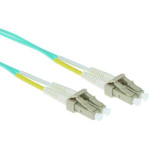 ACT LSZH Многомодов 50/125 OM3 оптичен кабел дуплекс с LC конектори 1, 5m Blue RL9651 (RL9651)