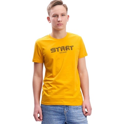 Winkiki Kids Wear Chlapecké tričko Start žlutá