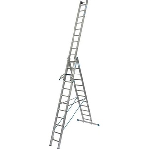KRAUSE Многосекционна стълба с профилирани стъпала Krause Stabilo, дълбочина 60-80 мм (07131676) (07131676)