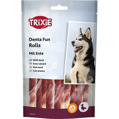 Trixie DentaFun Tyčinka svázaná kachním masem 12 cm 10 ks 80 g