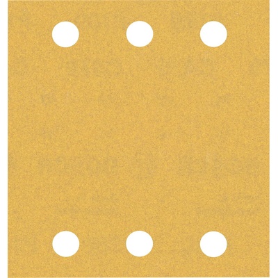 Bosch Brúsny papier EXPERT C470 so 6 otvormi pre orbitálne brúsky 115 x 107 mm, zrnitosť 180, 10 ks 2608900894