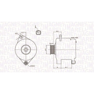 Alternátor MAGNETI MARELLI 063731444010