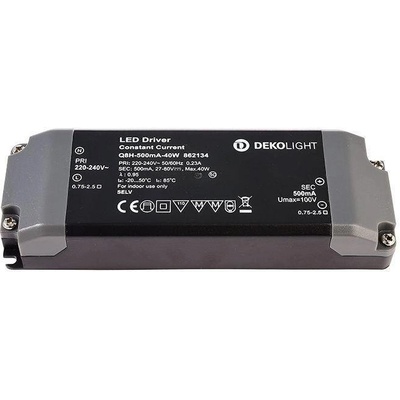 Dekolight Deko-Light napájení BASIC, Q8H-500mA/40W konstantní proud 500 mA IP20 27-80V DC 40,00 W 862134