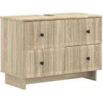 vidaXL Шкаф за мивка в баня EDE Дъб сонома 82 x 41 x 59 см (895917)