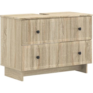 vidaXL Шкаф за мивка в баня EDE Дъб сонома 82 x 41 x 59 см (895917)