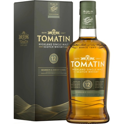 Tomatin Aged Bourbon & Sherry Casks 12y 43% 0,7 l (karton)