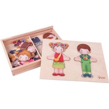 Image 1 of Classic World Дървен пъзел-игра Classic World - Облечи ме (CW54358)