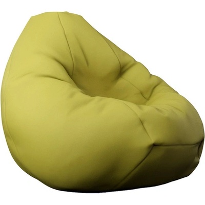 PUFRELAX Пуф Pufrelax фотьойл тип круша Размер L, Nirvana Grande - Panama Olive, Подходящ за използване на открито, Водоустойчив, Перящ се текстилен калъф, Пълнеж от Полистиролни перли (PUF-G-NGR-PEX-OLV)