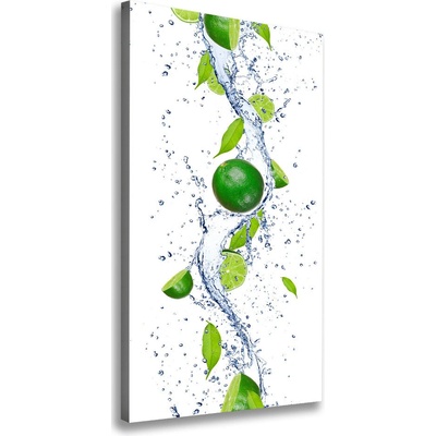 Vertikálny moderný obraz canvas na ráme Limetka 50x100 cm