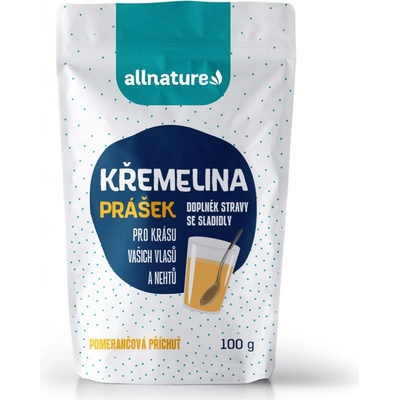 Allnature Křemelina příchuť pomeranč 100 g