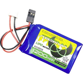Absima akupack Li-Pol modelářství 7.4 V 1200 mAh Počet článků: 2 Softcase JR/Futaba