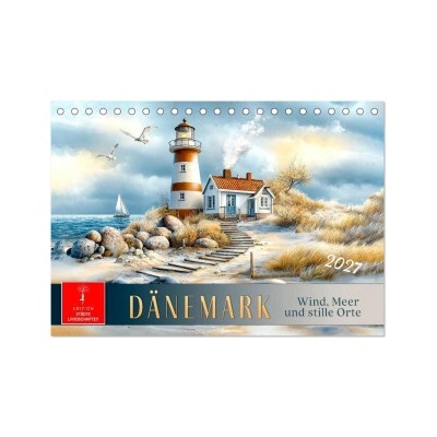 Dänemark Wind, Meer und stille Orte Tisch DIN A5 quer, CALVENDO Monats 2027