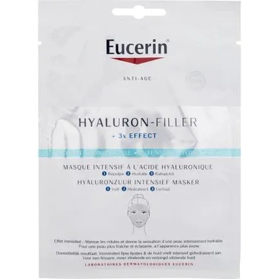 Eucerin Hyaluron-Filler + 3x Effect Hyaluron Intensive Mask хидратираща маска за лице против бръчки за жени