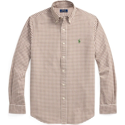 Ralph Lauren Риза с дълъг ръкав Polo Ralph Lauren Men's Oxford Patterned Long Sleeve Shirt - Fall Brown