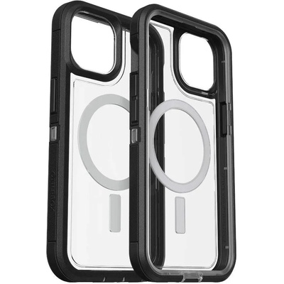 OtterBox Defender XT Case - хибриден удароустойчив кейс с MagSafe за iPhone 13 и iPhone 14 (черен-прозрачен)