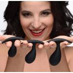 Master Series Dark Droplets 3 Piece Curved Anal Trainer Set Black