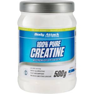 Body Attack Sports Nutrition 100% Pure Creatine [500 грама] Неовкусен