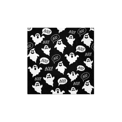 TaT Ubrousky Boo (black) 33x33cm