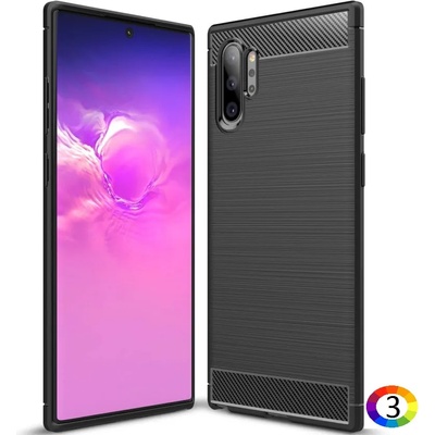 Samsung Galaxy Note 10 Pro / Note10+ Удароустойчив Carbon Fiber Калъф и Протектор