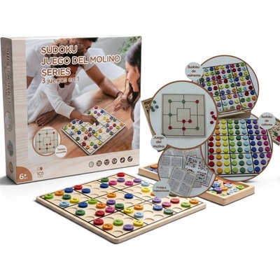 Sudoku hra Mid Ocean MO6793-40 drevená