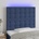 vidaXL LED горна табла за легло, синя, 90x5x118/128 см, плат (3122846)