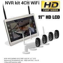 RGB.vision RGB-4H11AAW0-D12/JWT 4CH IP 11" LCD kamerový bezdrátový set - NVR wifi kit + 4x IP 720p wifi kamery sada