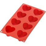 Lékué Форма за десерт HEART, червена, силиконова, Lékué (LKE0621508R01M022)
