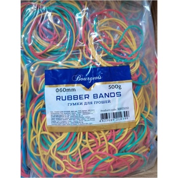Ластици цветни Bourgeois 500 g 60 mm (1911018-RB0500)