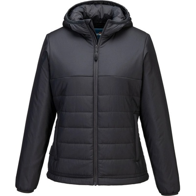 Portwest S613 Professional Women's Hooded Insulated Baffle POR-S613MGRM šedá metal