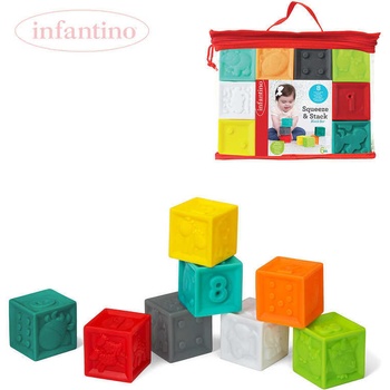 Infantino Kostky Squeeze & Stack 8 ks