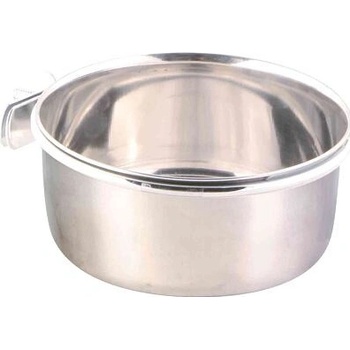 Trixie Nerezové krmítko s pevným úchytem do klece 600 ml/ø 12 cm
