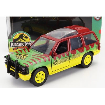 Jada Ford usa Explorer Jurassic Park 1995 Movie Červená Zelená Žlutá 1:32