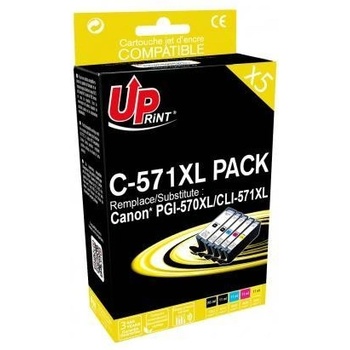 Image 1 of Compatible Мастилници uprint комплект canon pgi-570 + cli-571bk/c/m/y xl (lf-ink-can-570-571-pack)