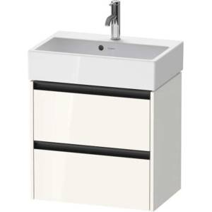 Duravit Ketho. 2 - Шкафче за умивалник 55x58x39 см, 2 чекмеджета, лъскаво бяло K25273022220000 (K25273022220000)