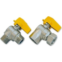 Plyn Ivar Kulový uzávěr plyn rohový - 1/2" MM - motýl FIV.8110R/8113R 8113R076