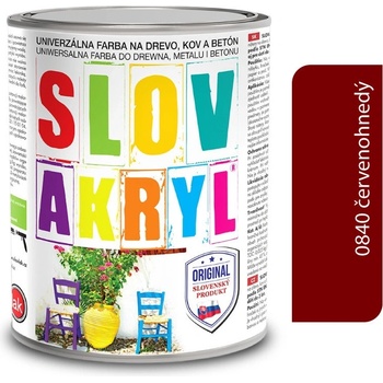 Slovlak Slovakryl 0,75 Kg červenohnedý