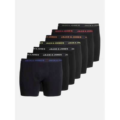 Jack and Jones Мъжки боксерки Jack and Jones Jack 7-pack Basic Trunks Plus Size Mens - Black