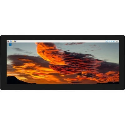 Waveshare 12.3inch Capacitive Touch Screen LCD, 1920×720, HDMI, IPS, Toughened Glass Panel