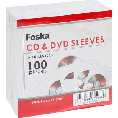 Obálka CD 125x125 mm papírová FOSKA 100 ks