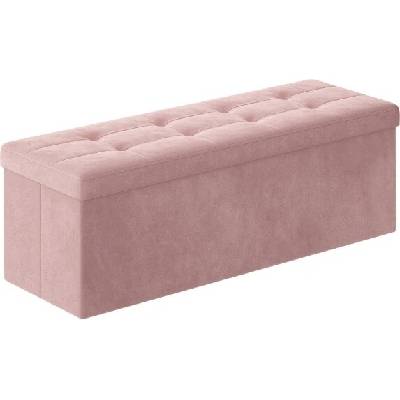 Textilomanie Taburet s úložným prostorem OTTOMAN 110x38 cm, růžový